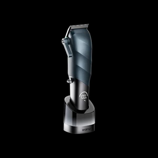 Oraimo MasterCut Pro — Tondeuse Professionnelle Moteur Brushless, Lame X DLC+Céramique, 4500mAh, Socle LED