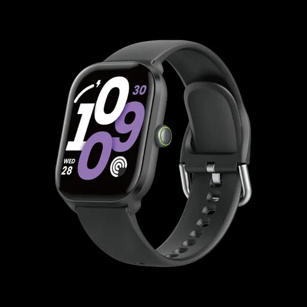 Oraimo Watch 6 Lite — Montre Connectée Écran Carré 2.01", 120 Modes Sport, IP68, 7 Jours, Noir