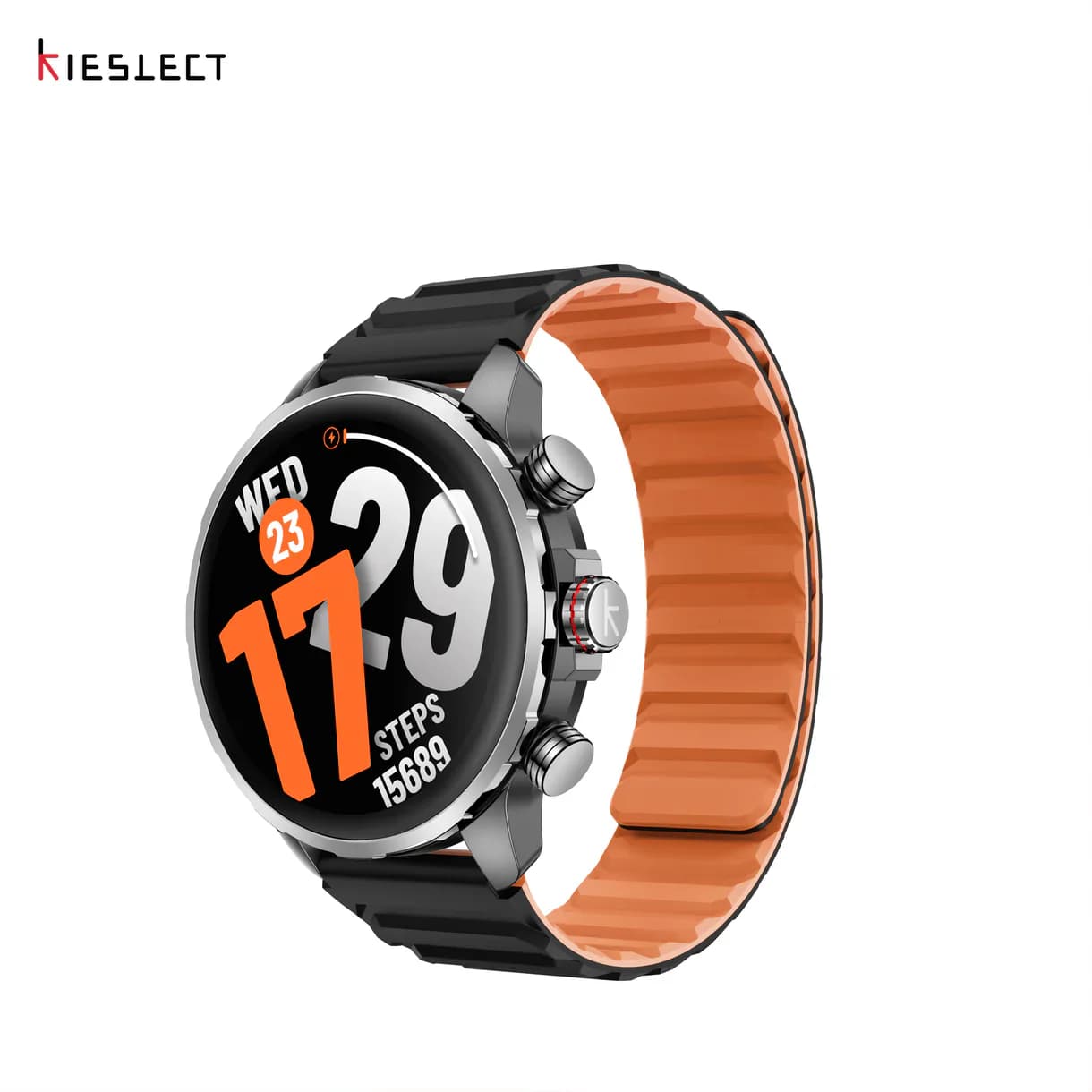 Kieslect Kr3 — Montre Connectée AMOLED 1.5" GPS, Appels Bluetooth, 5ATM, 178+ Sports, Noir