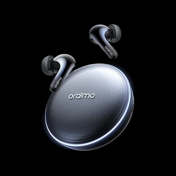 Oraimo SpaceBuds 2 — Écouteurs Sans Fil ANC 52dB, Bluetooth 6.0, 45h, Traduction IA, Smart Finder