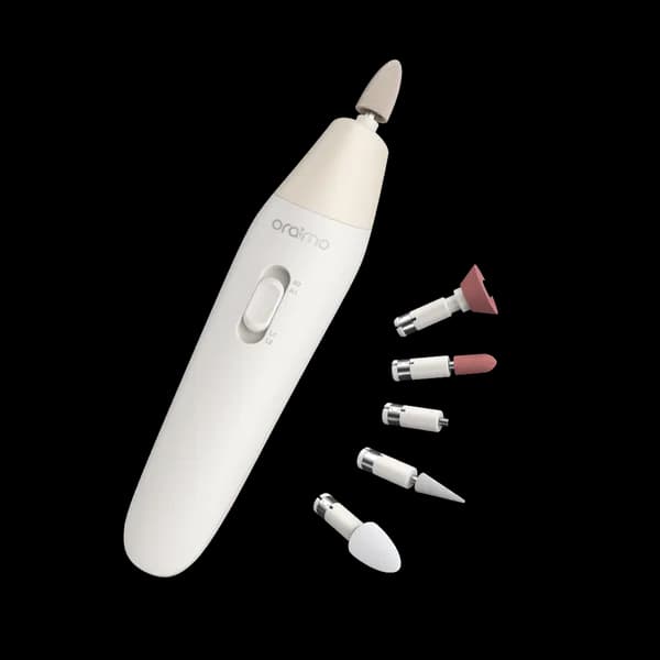 Oraimo Tipsy Set de Manucure Électrique OMS-210N – 6 Embouts, 2 Vitesses, Rotation Bidirectionnelle